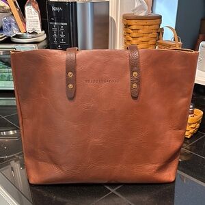 Brown Leather Tote Bag